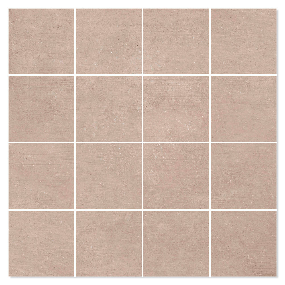 Mosaik Klinker Freestone Beige Matt 30x30 (7x7) cm